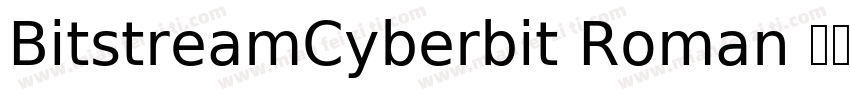BitstreamCyberbit Roman 字体下载字体转换